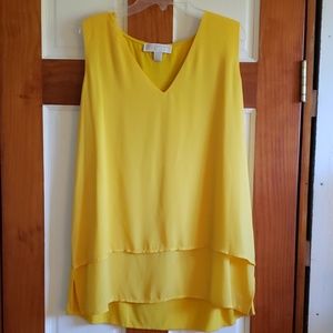 Michael by Michael Kors yellow blouse sz xl